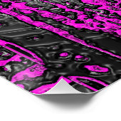 Poster Éveil musical (rose) (Coin)