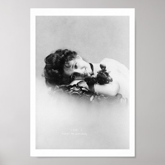 Poster Evelyn Nesbit, 1901 photographiée par Otto Sarony (Devant)