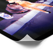 Poster Even Baddies Get Saddies Funny Cat Meme Aesthetic (Coin)