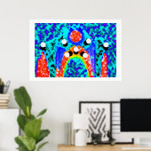 Poster Événement cosmique dans l'espace (Bureau à domicile)