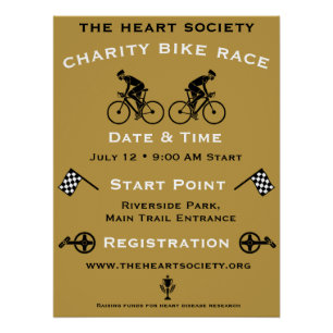 Poster Événement cycliste de charité