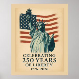 Poster Événement de célébration de la liberté patriotique