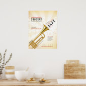 Poster Événement de jazz/musique Smooth (Cuisine)
