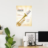 Poster Événement de jazz/musique Smooth (Bureau à domicile)