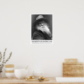 Poster Événement de lecture de poésie Walt Whitman Annive (Cuisine)