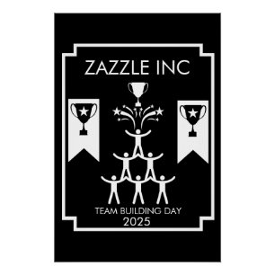 Poster Événement de l'équipe du personnel de l'entreprise