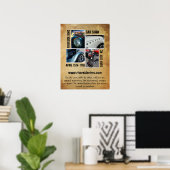 Poster Événement de style grunge vintage (Bureau à domicile)