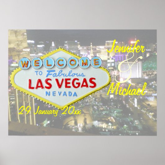 Poster Événement spécial personnalisé Las Vegas (Devant)