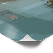 Poster Evening Church Square Rain Reflections (Coin)