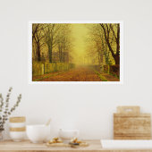 Poster Evening Glow, c.1884 (huile sur toile) (Cuisine)