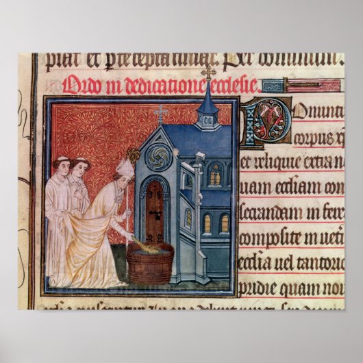 Poster Évêque Consecter une église (Devant)