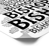 Poster Évêque du jeu d'échecs photo (Coin)