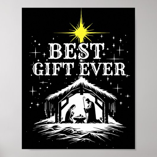 Poster Ever Christmas Cool Jesus Nativity Scene Christian (Devant)