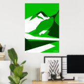 Poster Everest Green - Art Gallery Selection (Bureau à domicile)