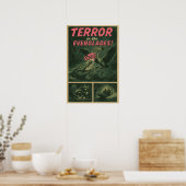Poster Everglades Comic - Alligator Attaquer Horreur (Cuisine)