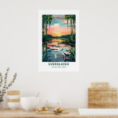 Poster Everglades Parc National Floride USA (Cuisine)