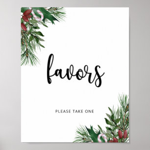 Poster Evergreen est en route Hiver Faveurs