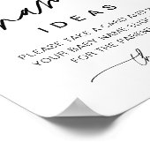 Poster EVERLEIGH Baby Name Idées Jeu Signe (Coin)