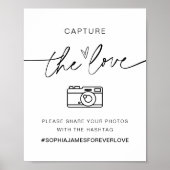 Poster EVERLEIGH Capturez Le Hashtag Mariage d'amour (Devant)