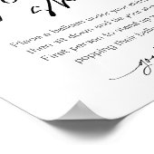 Poster EVERLEIGH Cravate Votre Baby shower de chaussures  (Coin)