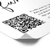 Poster EVERLEIGH Diaper Fund QR Code Baby shower SIGNE (Coin)