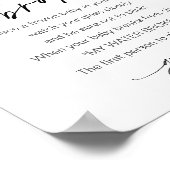 Poster EVERLEIGH My Water Broke Baby shower Jeu SIGNE (Coin)