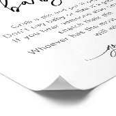 Poster EVERLEIGH ne pas dire Baby Game Sign (Coin)