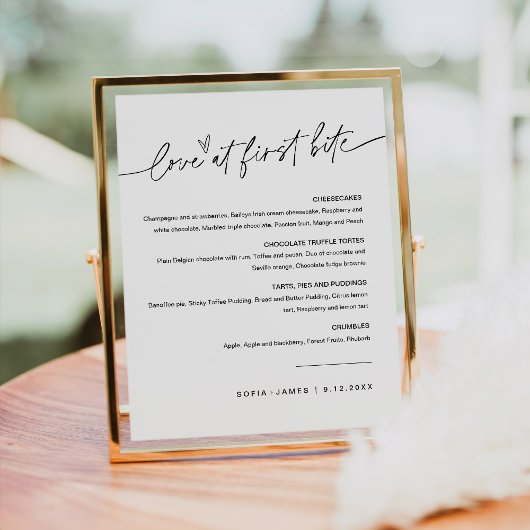 Poster EVERLEIGH Panneau de signalisation de dessert coup