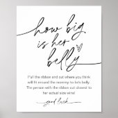 Poster EVERLEIGH Quelle Est La Taille De Son Ventre Baby  (Devant)