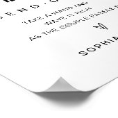 Poster EVERLEIGING Mariage Ribbon Envoyer Désactiver (Coin)