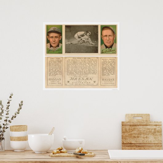 Poster Evers Chance Baseball 1912 (Cuisine)