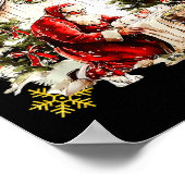 Poster Every Knee Shall Bow Funny Kneeling Santa Baby Jes (Coin)