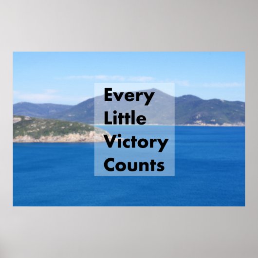 Poster Every little victory counts (Devant)