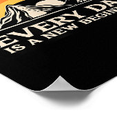 Poster Everyday Is A New Beginning Men Women Buddhist Quo (Coin)