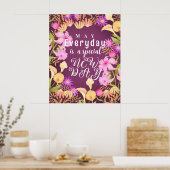Poster 'Everyday is new day' (Cuisine)