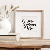 Poster Everyone Welcome