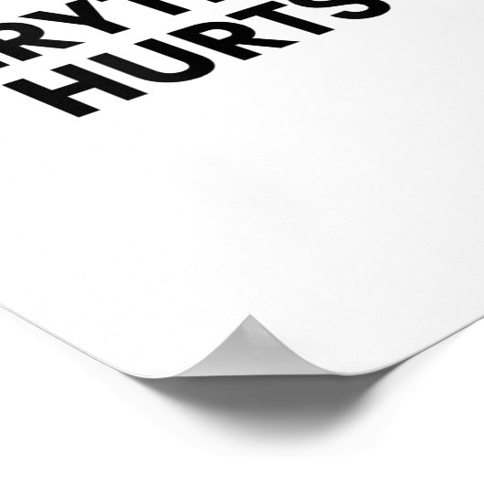 Poster Everything Hurts Workout Strongman Muscle Training (Coin)