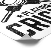 Poster Everything In Moderation Except Playing Cricket  (Coin)