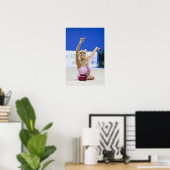Poster Evgeniya Kanaeva boule tout autour (Bureau à domicile)