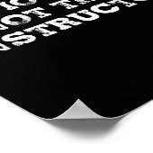 Poster Évidemment pas l'instructeur drôles de dictons cad (Coin)