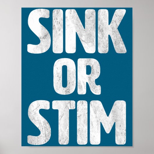 Poster Évier mignon Stim Neurodivergent Normaliser l'auti (Devant)