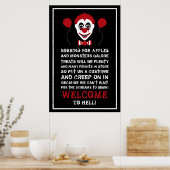 Poster Evil Clown, Bienvenue Halloween (Cuisine)