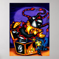 Evil Jack In the Box et fée Goth Imaginaire art