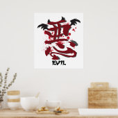 Poster Evil Kanji (Cuisine)