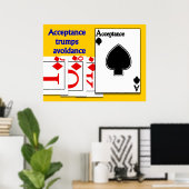 Poster Évitement de l'acceptation par-dessus tout (Bureau à domicile)
