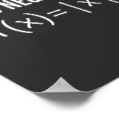 Poster éviter l'équation de maths de négativité (Coin)