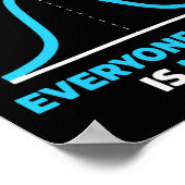 Poster Évitez Le Haut De La Courbe De Bell Qui Est (Coin)