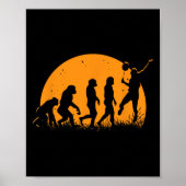 Poster Evolution Badminton Player Racket Shutt (Devant)