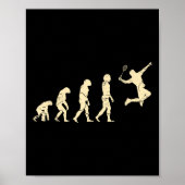 Poster Evolution Badminton Player Shuttle Racket  (Devant)