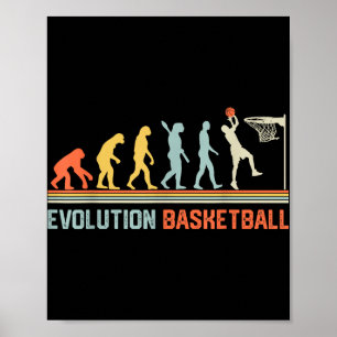 Poster Evolution Basketball - Amateurs de basket-ball Spo